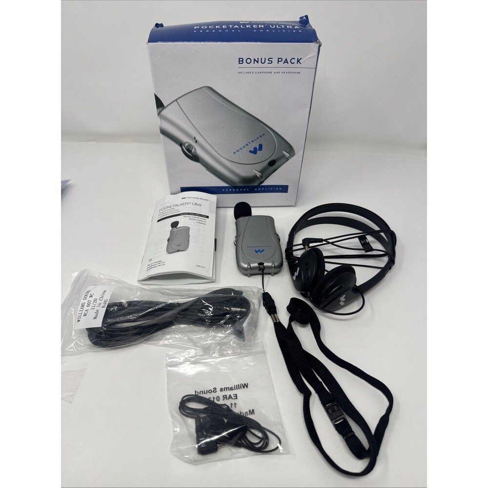 Williams AV PKT D1 EH Pocketalker Ultra Sound Personal Amplifier System WORKS